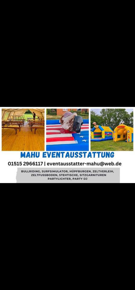 Bullriding event Hüpfburg,  Party Dj in Tarp