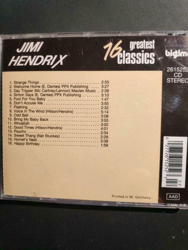 CDs - Jimi Hendrix - 16 greatest classics in Weyhe