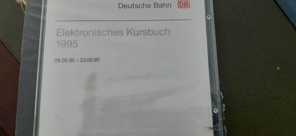 Verkaufe CD  elektronisches  Kursbuch der DB  Sommerfahrplan 1995 in München - Schwabing-West