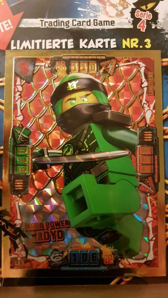 Lego® Ninjago Serie 4 Sammelkarte  Limitierte Karte Le6  Mega Power Jay 