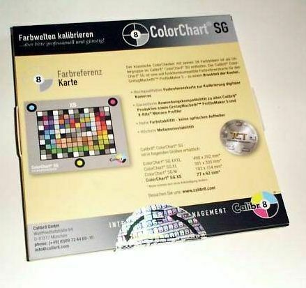 Farbkarte CXact Chart Farbreferenzkarte Colormanagement Farbtafel Digitalkamera 