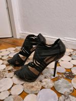 Designer Zara High Heels Sandalen Pumps Lack Leder Gr. 41 schwarz Mitte - Wedding Vorschau