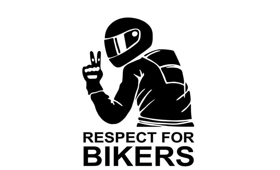Respect For Bikers Auto Motorrad Aufkleber Tuning Styling Tuning 