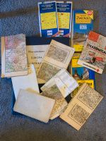 Alte Landkarten und ein alter Atlas Sachsen - Zschorlau Vorschau