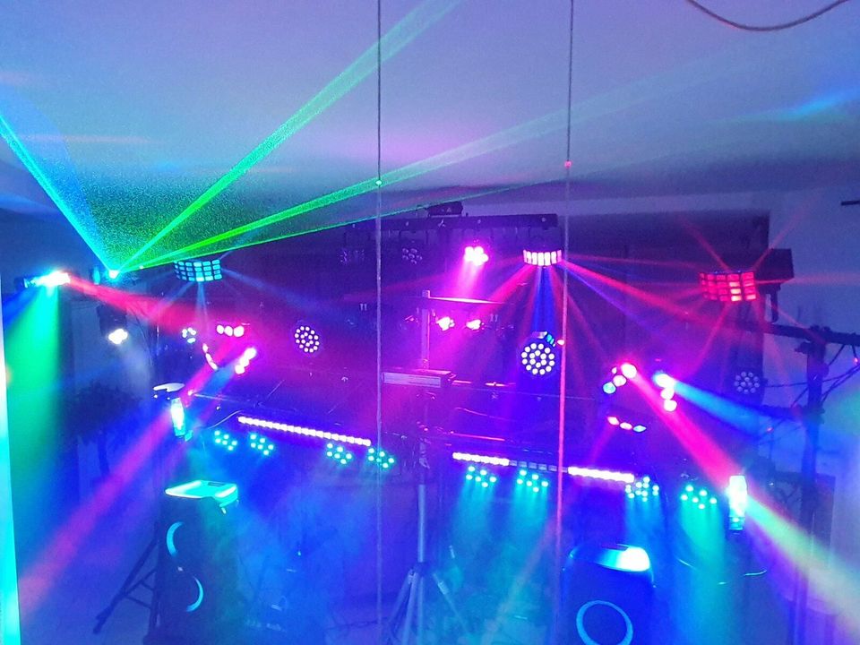 Lichteffekte Lichtanlage Diskolicht Partylicht Beleuchtung DJ in Hessen - Kirchheim