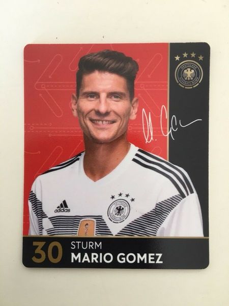 REWE DFB 2018 Fussball WM Sammelkarte Nr 30 Mario Gomez 