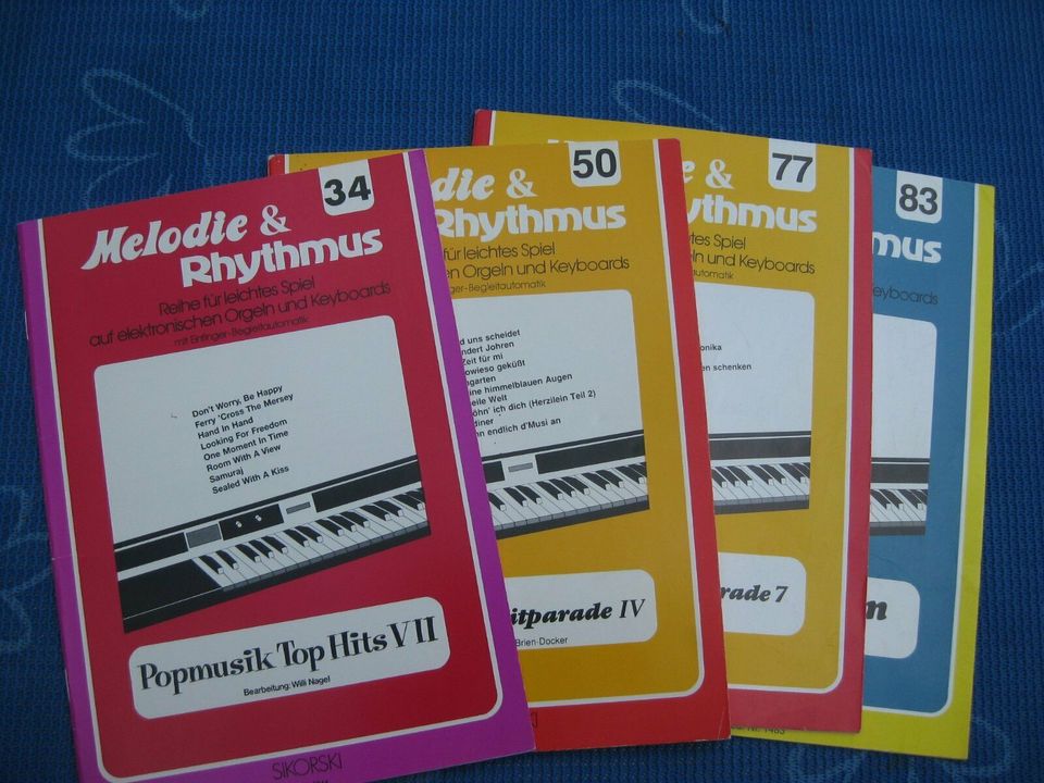 Keyboard/Orgel-Notenalben "Melodie&Rhythmus" Bd. 34, 50, 77, 83 in Herne