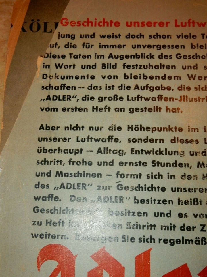 Adler Jahrbuch 1942 & Schwert am Himmel & Die grosse Jagd in Bayern - Olching