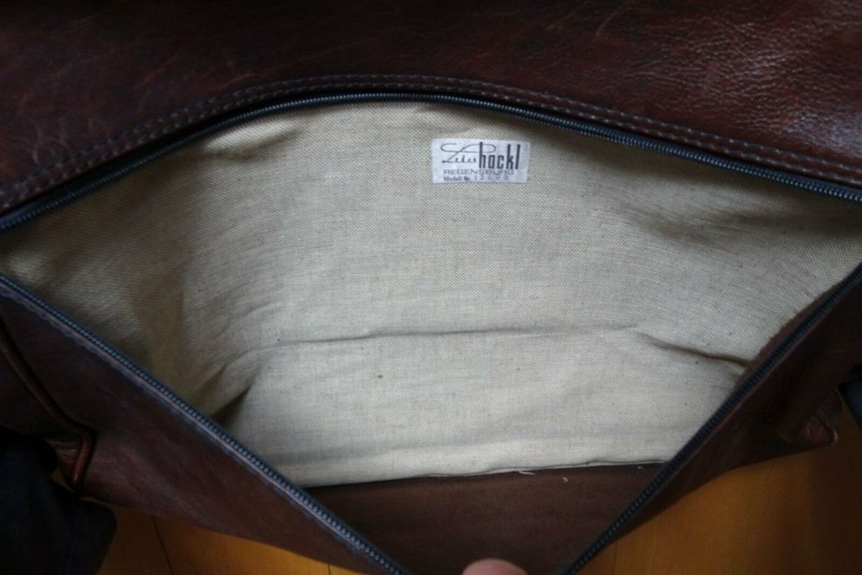 Reisetasche aus echtem Leder braun - Weekender in Teugn