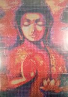 NEU! Diamond Painting Buddha rosa 30x40cm Nordrhein-Westfalen - Hilden Vorschau