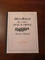 Bedienugsanleitung Mesa Boogie Dual & Triple Rectifier Nordrhein-Westfalen - Recke Vorschau