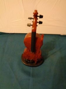 FVBC Cello Miniatur Musikinstrument Geige Bass im Bilderrahmen 