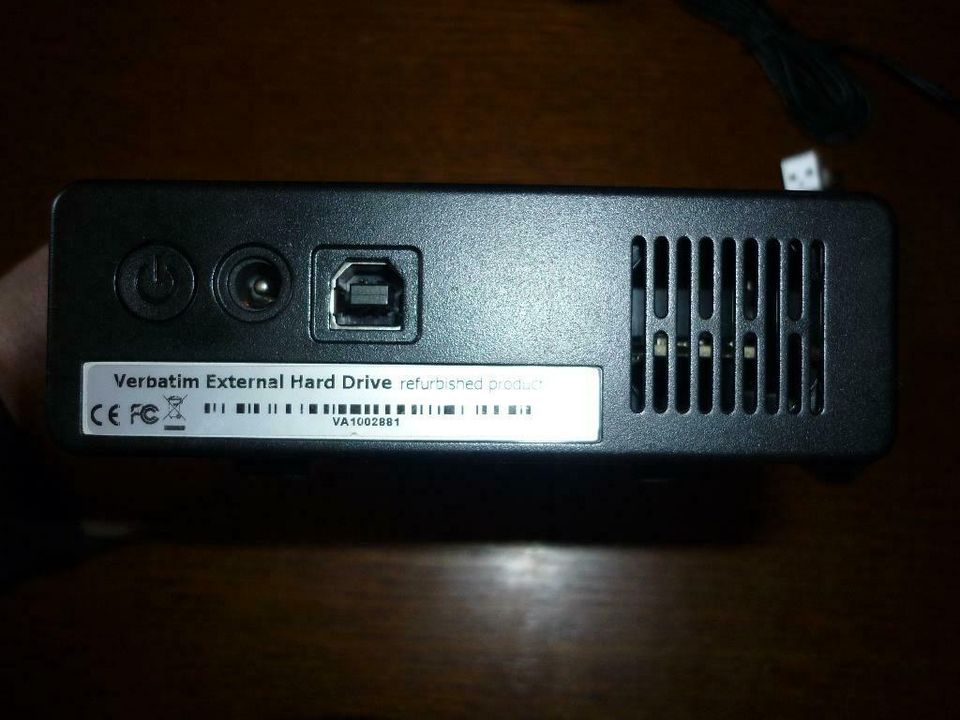 1TB Verbatim externe USB SATA 3,5" HDD Festplatte in Wandsbek - Hamburg Poppenbüttel