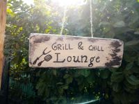 Holzschild Grill&Chill Lounge Garten Schild Shabby Handmade Deko Nordrhein-Westfalen - Lemgo Vorschau