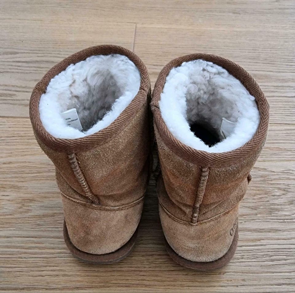 Echtes Lammfell Leder Boots Schuhe Stiefeln Winter Größe 31 in Augsburg