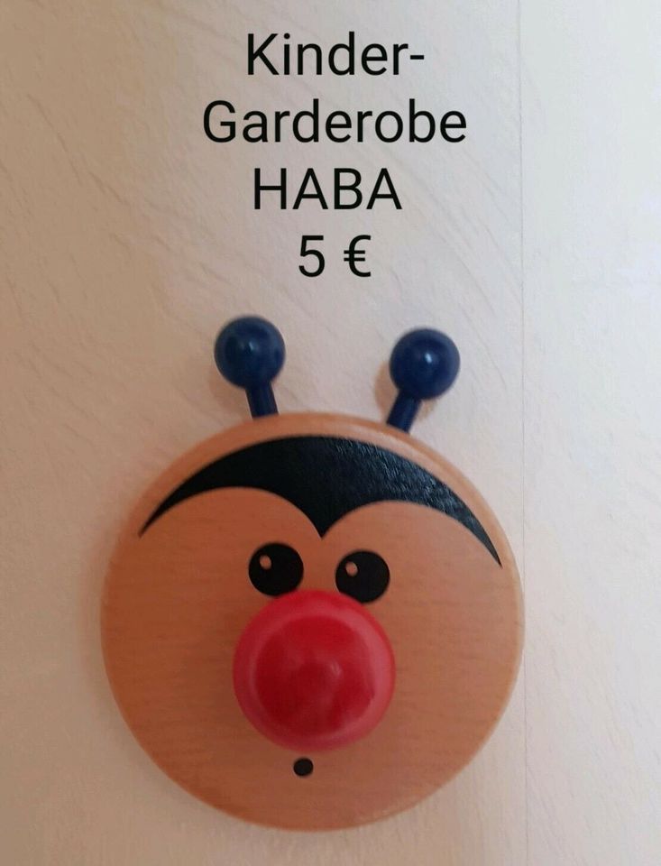 Kinder-(Wand-)Garderobe / HABA / 2 Stk. (Einzelkauf möglich!) in Lauda-Königshofen