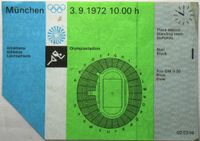 Eintrittskarte - Olympiade 1972 München - Leichtathletik 3.9.1972 Nordrhein-Westfalen - Minden Vorschau