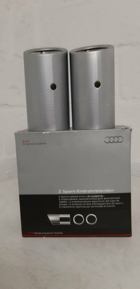 "Neu" - Original Audi Auspuffblenden/Silbermatt A3, A4, A5, A6 in Nordrhein-Westfalen - Moers