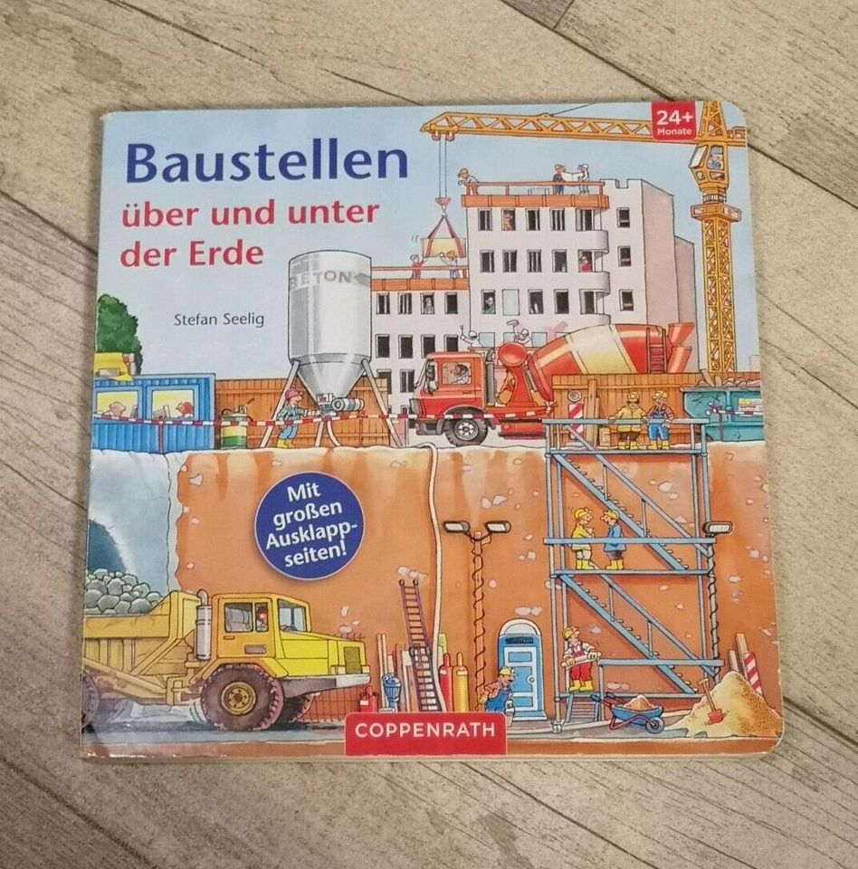 Kinderbuch "Baustellen, über unter der Erde" m. Ausklappseiten in Niedersachsen - Cuxhaven