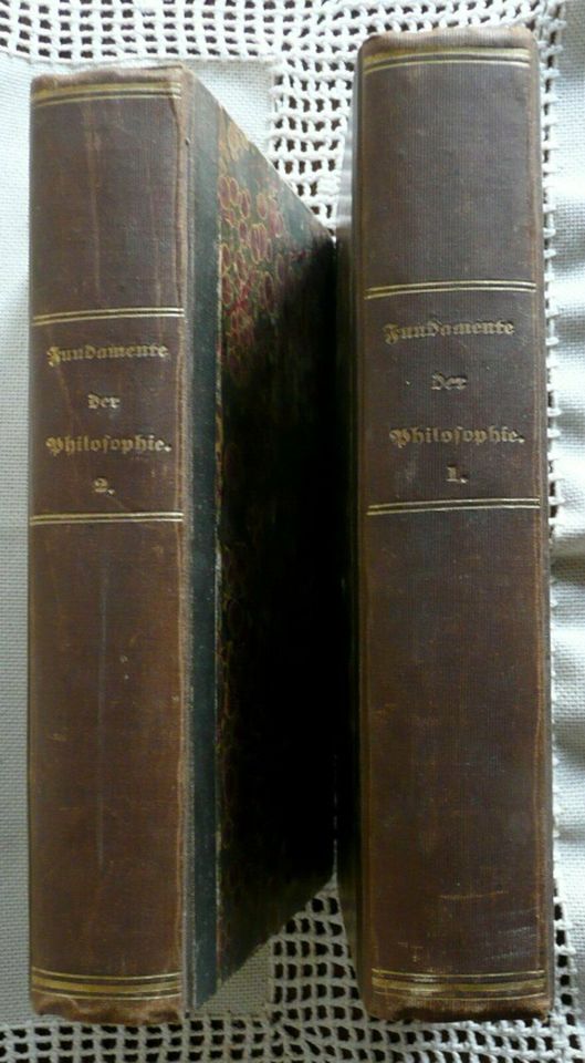 Fundamente der Philosophie Buch1 + Buch 2 v. J. Balmes-Preis red. in Rheinland-Pfalz - Niederfischbach