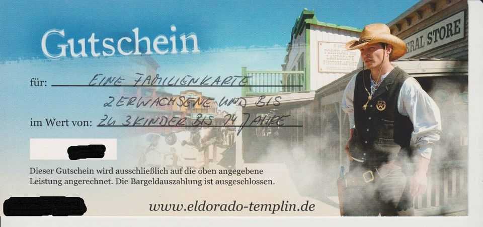 EL DORADO Templin - Die Westernstadt | Familienkarte in Berlin - Steglitz