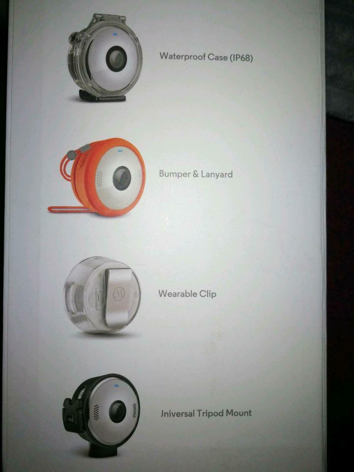 Motorola Verve Cam+Wasserdichte Tragbare Live Stream Mini-Kamera Social Media 