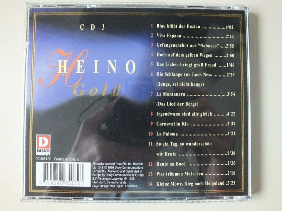 2 CD's Heino Gold CD 1 und CD 3 in Borstel-Hohenraden