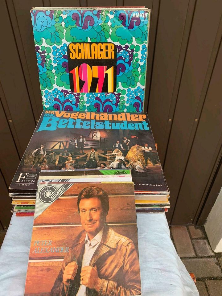 Schallplatten, Schallplattensammlung, Schlager, Blasmusik in Sachsen - Hainichen