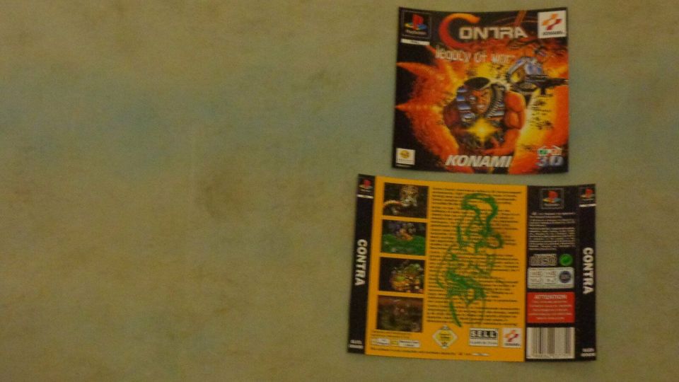 contra legacy of war ps1 cover und rückseite in Hessen - Haiger