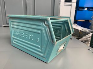 Lagerbox Metall Vintage Lagerkiste-Fix 2 Retro Schäferkiste Sichtlagerkasten 