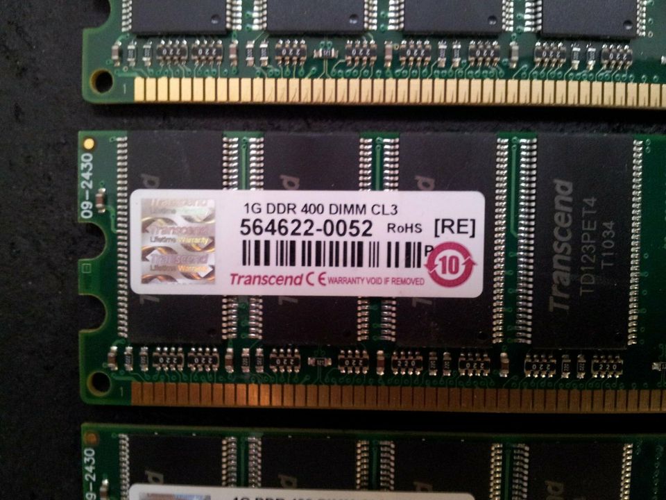 PC Arbeitsspeicher Transcend 564622 1GB DDR 400 DIMM CL3 184-Pin in Berlin