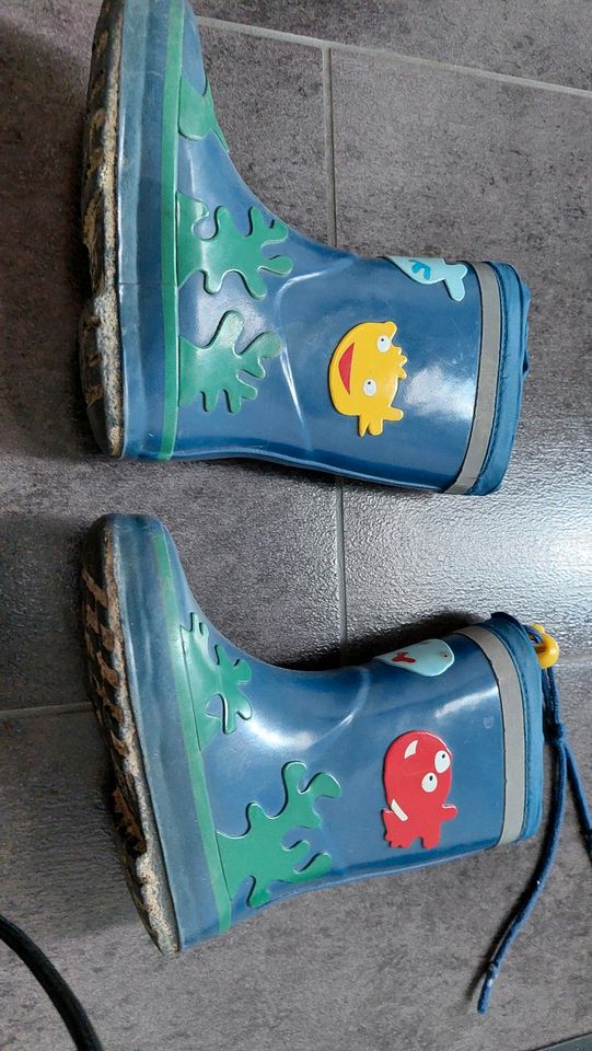 Größe 24, 25 gut erhaltene Regenschuhe Stiefel für Kinder blau in Nordrhein-Westfalen - Bottrop