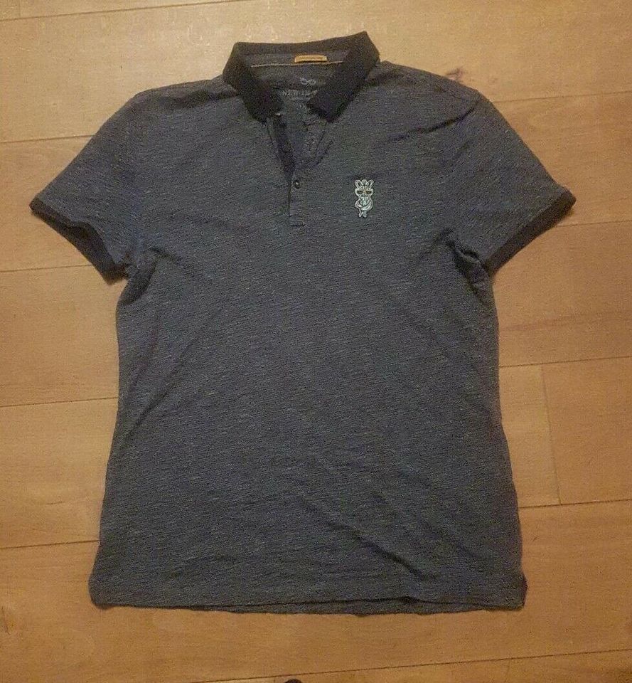 New in town - Polo-Shirt, blau-meliert, Größe L in Ortenberg