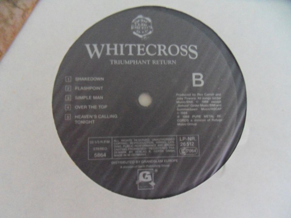 Whitecross - Triumphant Return - White Metal Vinyl - Stryper in Trier