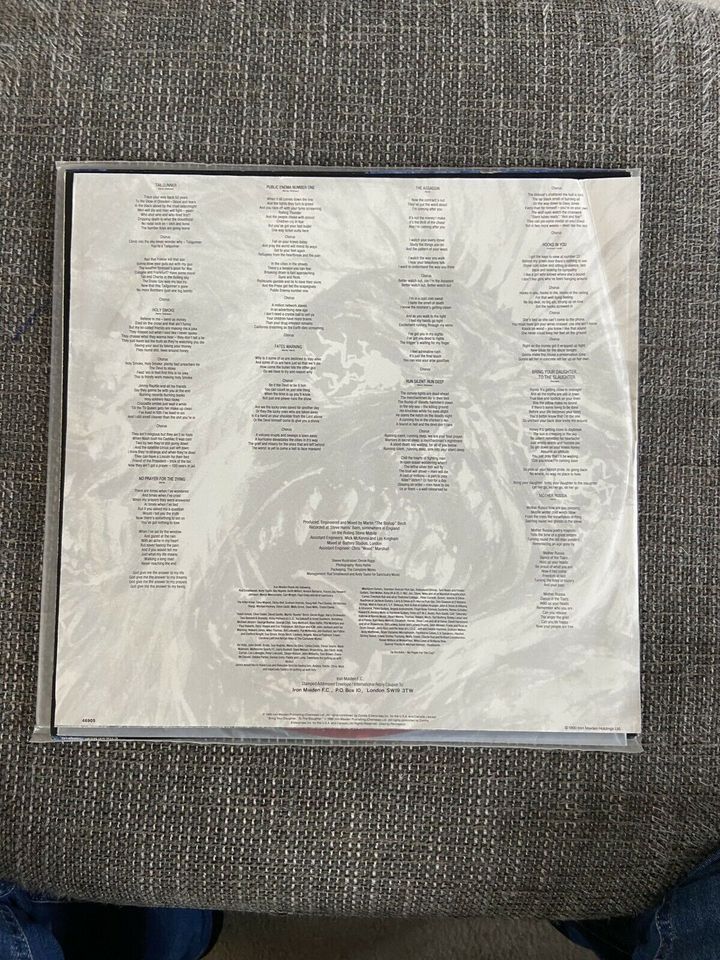 Iron Maiden, no Prayer for the dying, rotes Vinyl megarar ! in Baden-Württemberg - Leutkirch im Allgäu