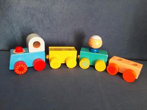 Haba Große Spielzeug-Holzeisenbahn Lokmock 1197 NEU 
