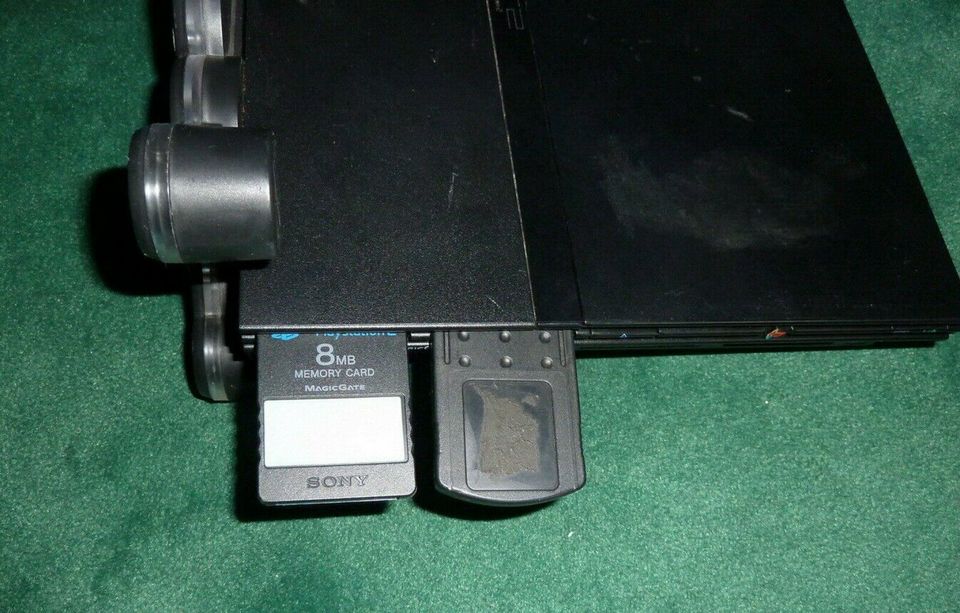 Sony Playstation 2 slim PS2 Konsole Schwarz 2 PAL in Bayern - Lappersdorf