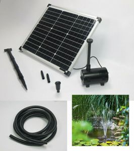 50 Watt W Solarpumpe Solar Teichpumpe Tauchpumpe Teich Pumpe Gartenteichpumpe 