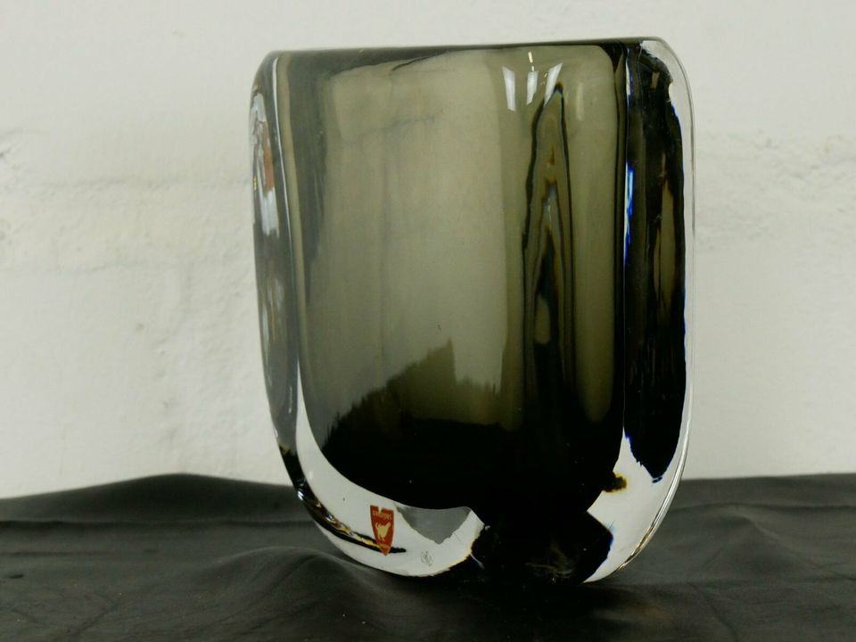 Orrefors Vase - Glas - Bleikristall - Rauchglas - 60er - Schweden in Hiltrup