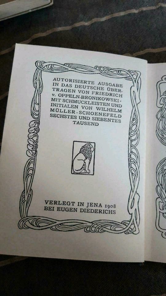 Maeterlinck - Weisheit und Schicksal, Jugendstil Ausgabe in Berlin - Schöneberg