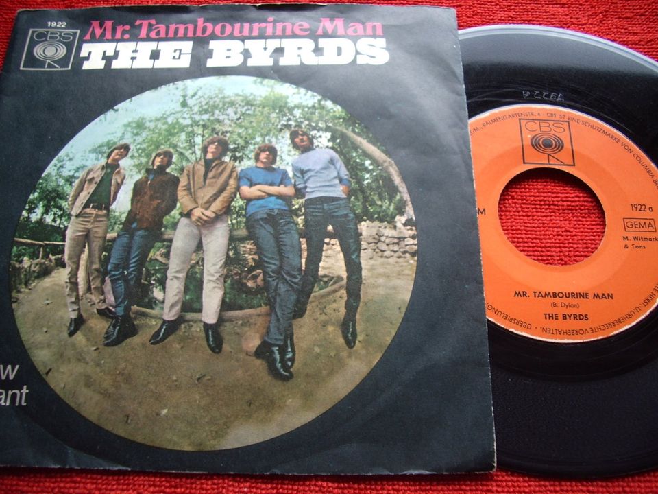 1965 Oldie Beat Single Folkrock THE BYRDS - Mr.Tambourine Man CBS in Bottrop