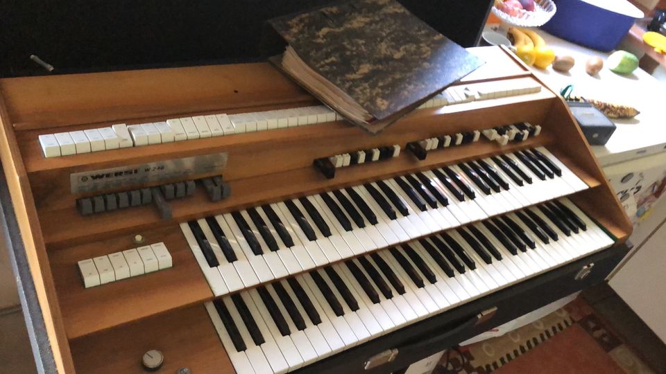 Wersi Orgel 248 T im Koffer Vintage Organ Drawbar wie Hammond in Au