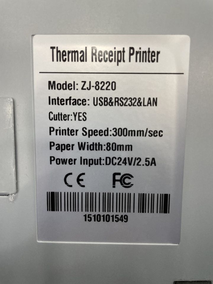 Thermo-Bondrucker - Thermal Receipt Printer ZJ-8220 in Ulm