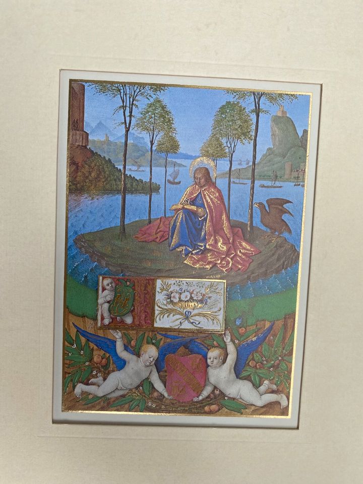 Große Buchmalerei aus dem Mittelalter 23 Karat echtgold in Heroldstatt