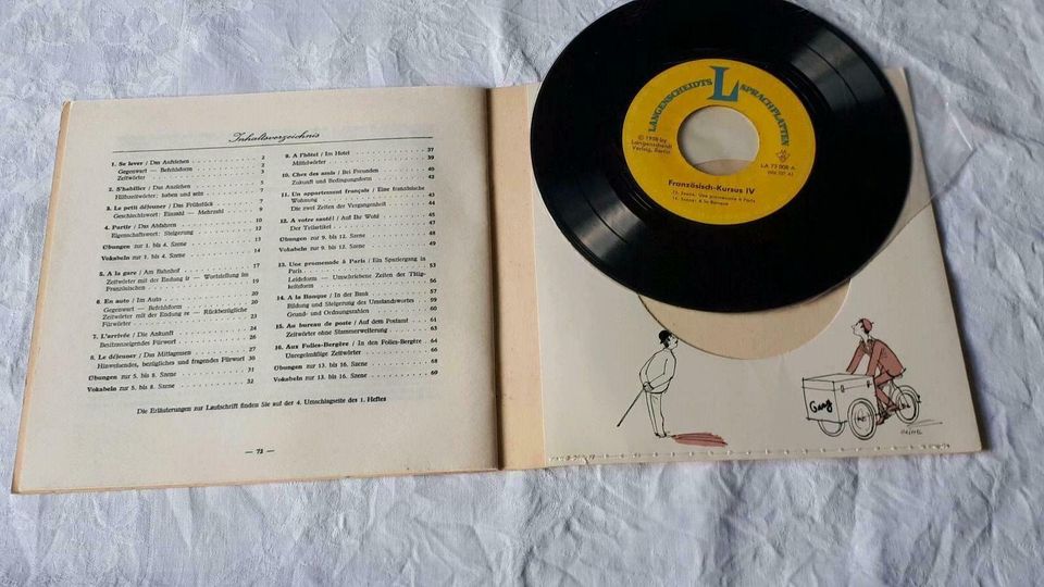 Sprachkurs Retro Französisch Schallplatte Vinyl in Baden-Württemberg - Konstanz