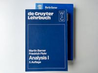 Barner Flohr Analysis 1 und 2 Mathematik München - Au-Haidhausen Vorschau