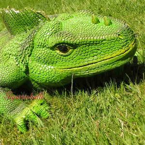 WARAN 90 cm lebensgroß Garten Deko Tier Figur LEGUAN ZOO Reptilien ECHSE Reptil 