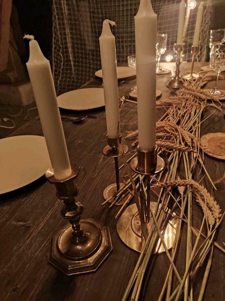 Goldene Kerzenständer mieten! Kerzenhalter ausleihen Vermietung in Bayern - Würzburg