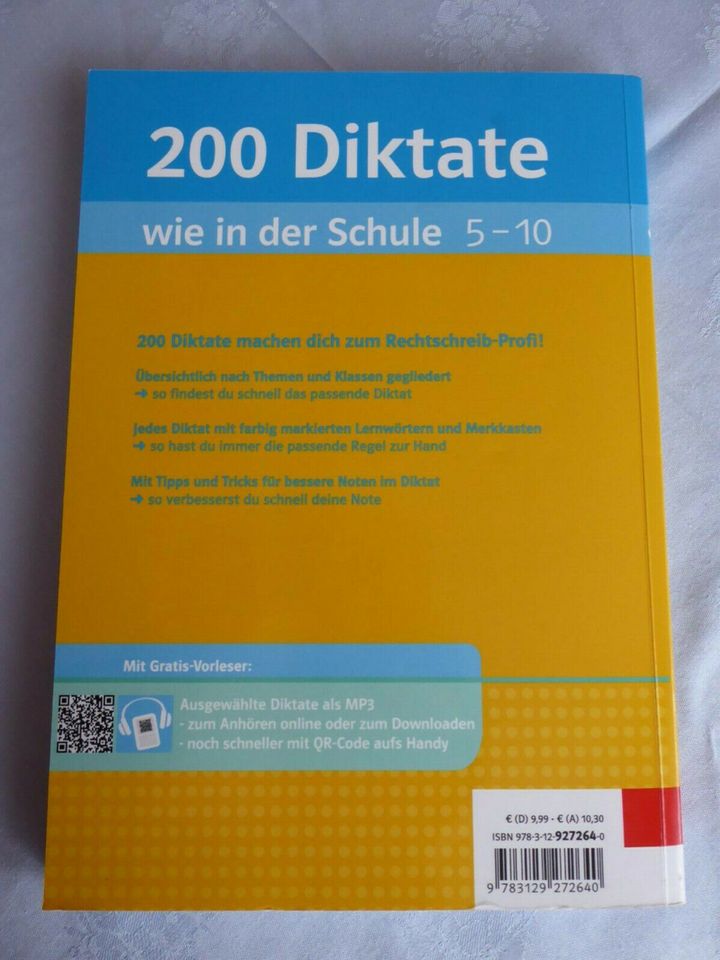 Diktatheft: 200 Diktate wie in der Schule von Klasse 5 - 10 in Sachsen - Remse
