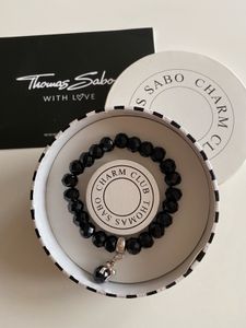 Mode & Beauty Accessoires & Schmuck Thomas Sabo Obsidian Charm Armband M sehr gut erhalten
